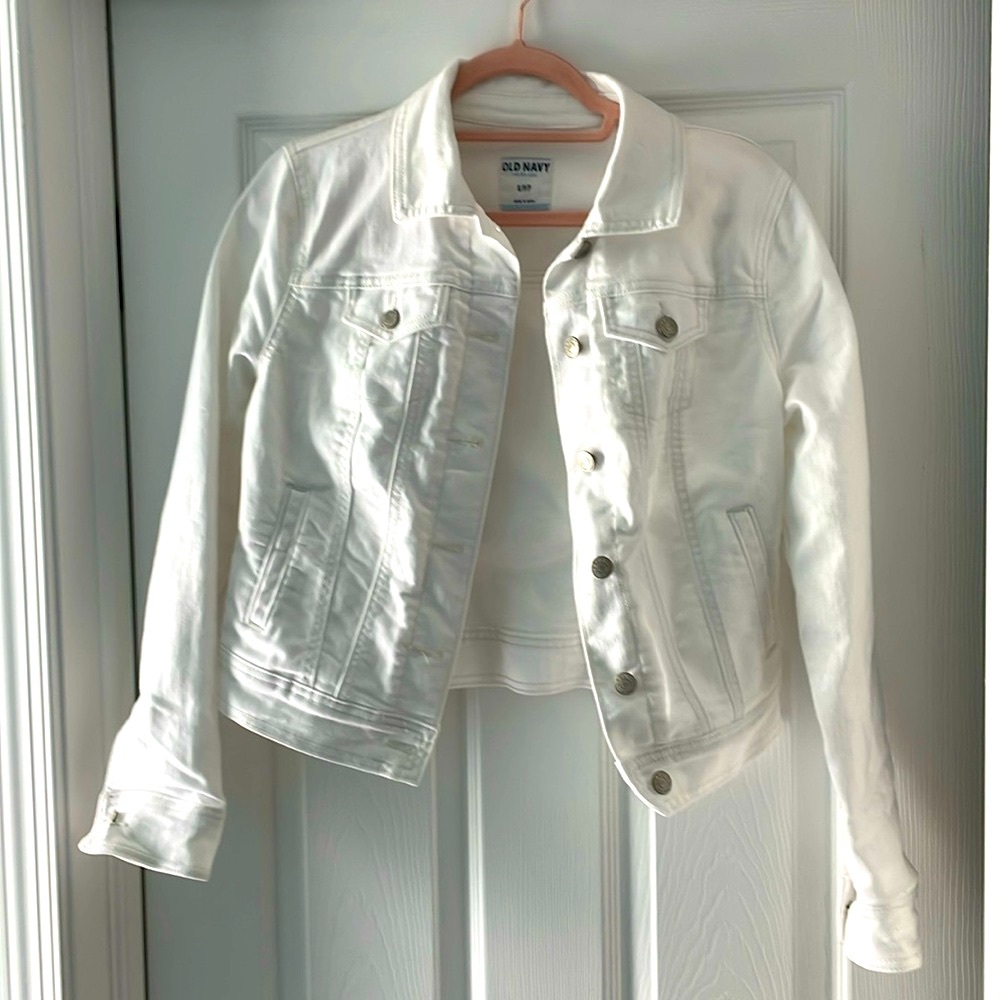 Old Navy White Denim Jacket